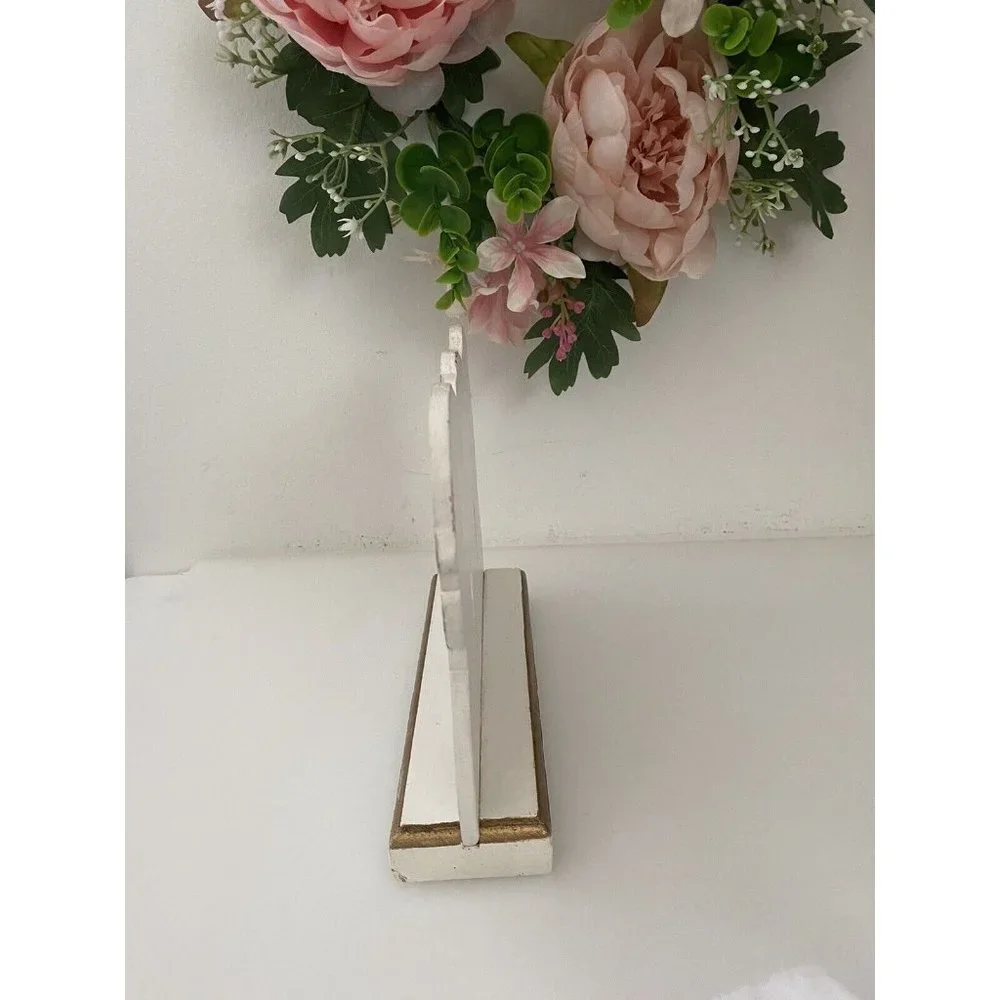 Hand Painted Wood Angels Hand Painted Standing Plaque 7